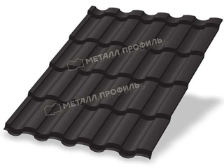 Металлочерепица Металл-Профиль Монтекристо-X 0,5 PURETAN® RR 32 Темно-коричневый