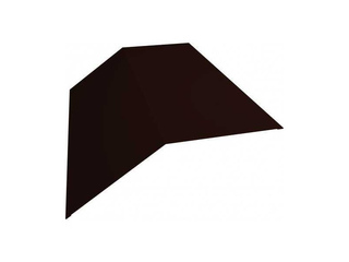 Планка конька плоского 190х190 0,45 Drap ST RR 32 темно-коричневый