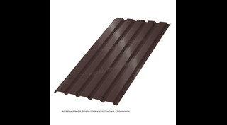 Профлист Металл Профиль МП35 0.5 NormanMP RR 32 Темно-коричневый A